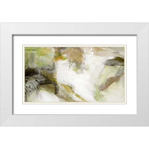 Xpress II White Modern Wood Framed Art Print with Double Matting by King