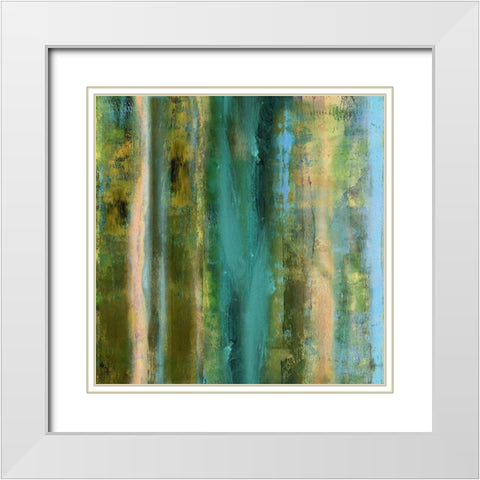 Inverse 180 I White Modern Wood Framed Art Print with Double Matting by King