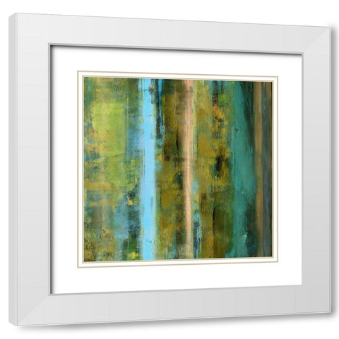 Inverse 180 II White Modern Wood Framed Art Print with Double Matting by King