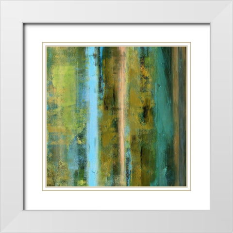 Inverse 180 II White Modern Wood Framed Art Print with Double Matting by King