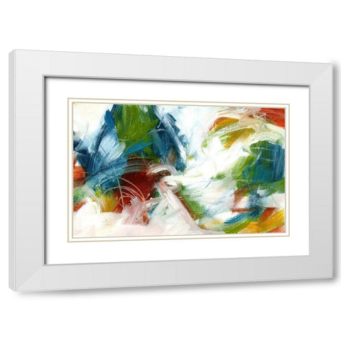 Concerto White Modern Wood Framed Art Print with Double Matting by King