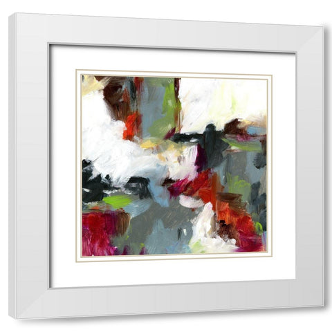 Urban I White Modern Wood Framed Art Print with Double Matting by King