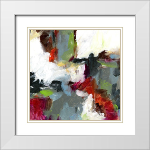 Urban I White Modern Wood Framed Art Print with Double Matting by King