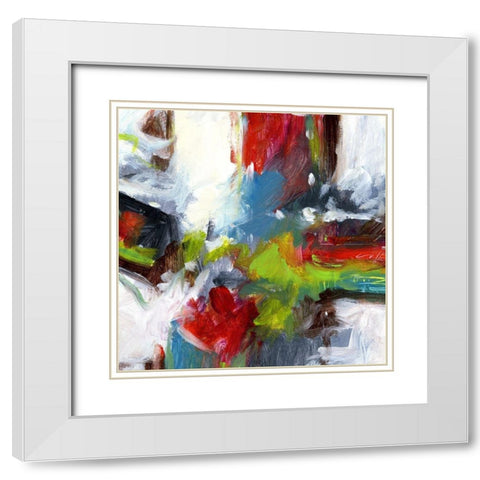 Urban II White Modern Wood Framed Art Print with Double Matting by King