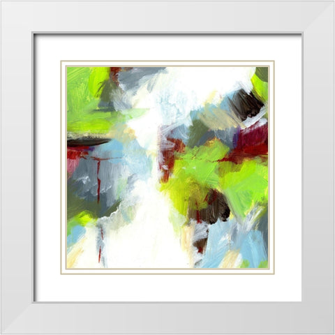 Urban III White Modern Wood Framed Art Print with Double Matting by King
