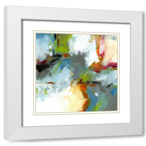 Urban VI White Modern Wood Framed Art Print with Double Matting by King