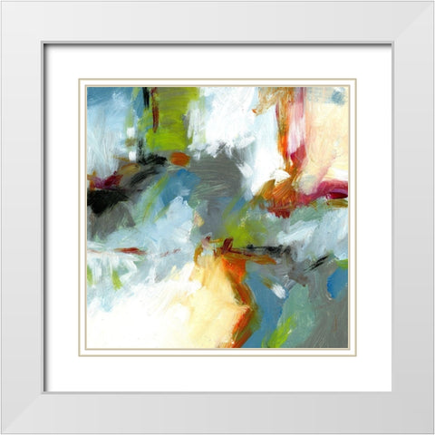 Urban VI White Modern Wood Framed Art Print with Double Matting by King