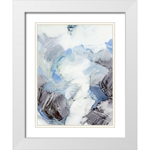 Freeze Frame I White Modern Wood Framed Art Print with Double Matting by King