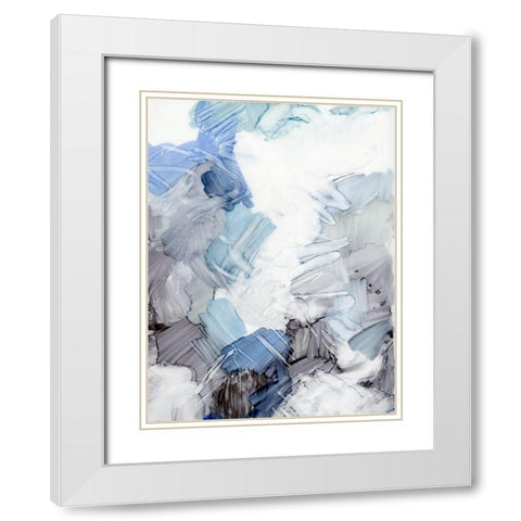 Freeze Frame II White Modern Wood Framed Art Print with Double Matting by King