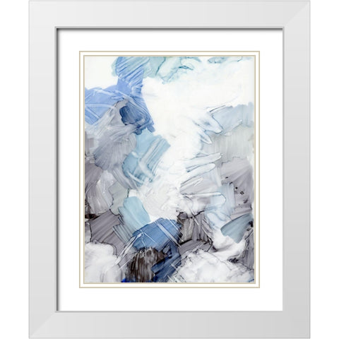 Freeze Frame II White Modern Wood Framed Art Print with Double Matting by King