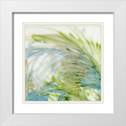 Palm Gesture I White Modern Wood Framed Art Print with Double Matting by King