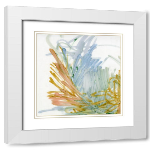 Palm Gesture III White Modern Wood Framed Art Print with Double Matting by King