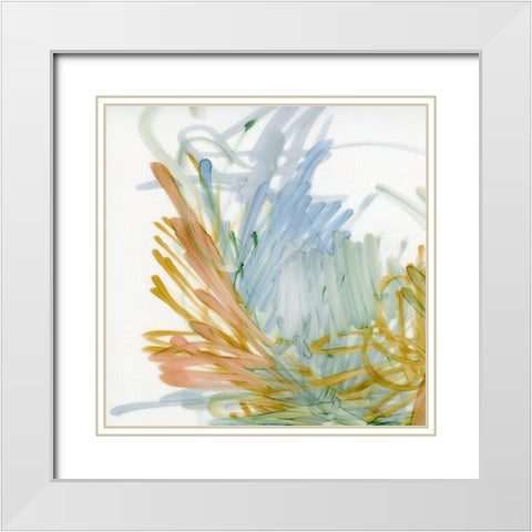 Palm Gesture III White Modern Wood Framed Art Print with Double Matting by King