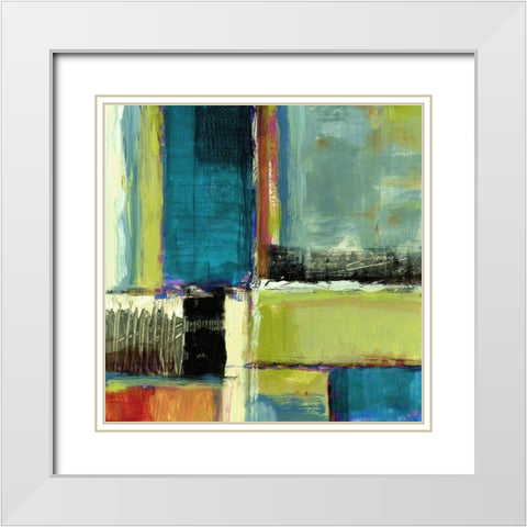 Varieties I White Modern Wood Framed Art Print with Double Matting by King