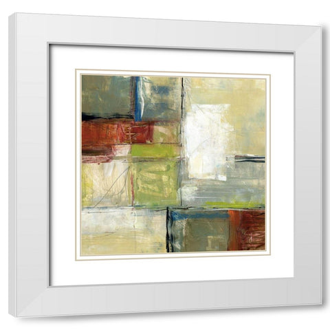 Varieties II White Modern Wood Framed Art Print with Double Matting by King