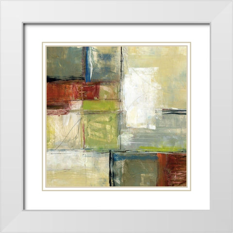 Varieties II White Modern Wood Framed Art Print with Double Matting by King