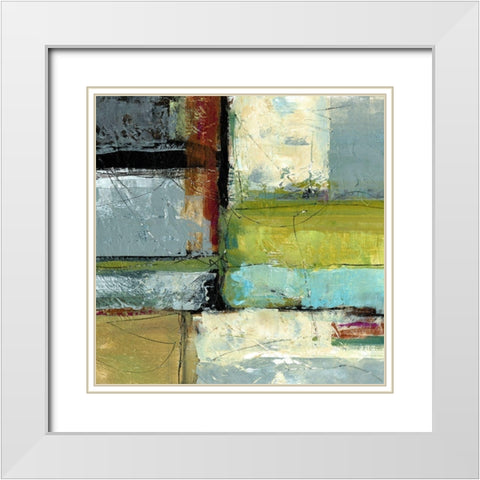 Varieties III White Modern Wood Framed Art Print with Double Matting by King
