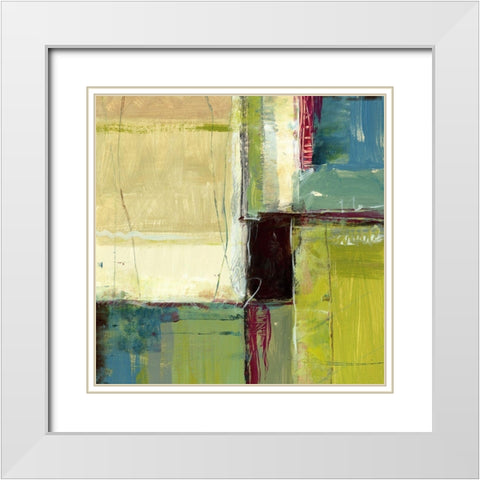 Varieties IV White Modern Wood Framed Art Print with Double Matting by King