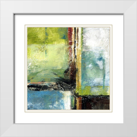 Varieties V White Modern Wood Framed Art Print with Double Matting by King