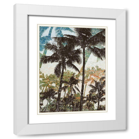 Coastal Shadows I White Modern Wood Framed Art Print with Double Matting by Nola