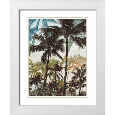 Coastal Shadows I White Modern Wood Framed Art Print with Double Matting by Nola