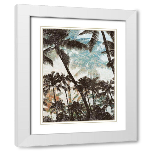 Coastal Shadows II White Modern Wood Framed Art Print with Double Matting by Nola