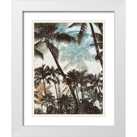 Coastal Shadows II White Modern Wood Framed Art Print with Double Matting by Nola