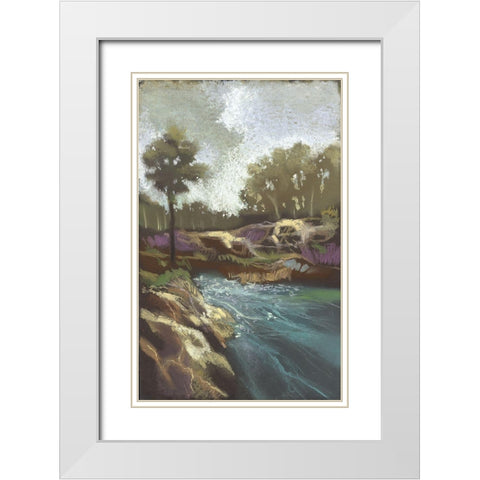 Around The Bend I White Modern Wood Framed Art Print with Double Matting by Ricci