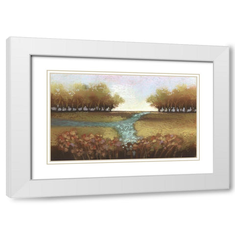 Tomorrow I White Modern Wood Framed Art Print with Double Matting by Ricci