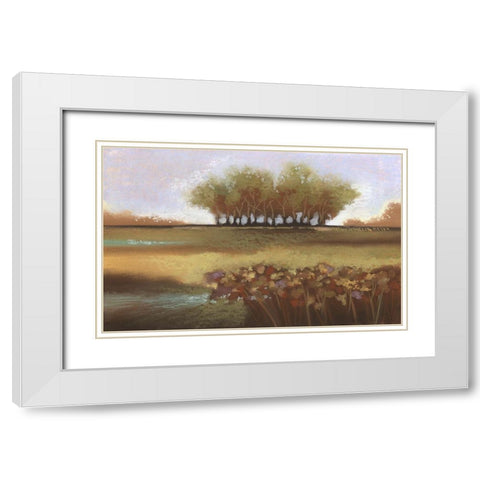 Tomorrow II White Modern Wood Framed Art Print with Double Matting by Ricci