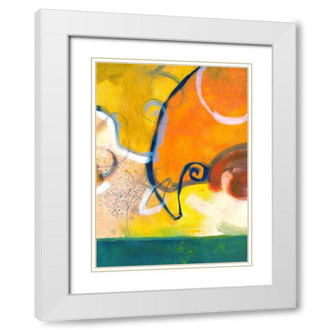 Fruit Salad II White Modern Wood Framed Art Print with Double Matting by Scott