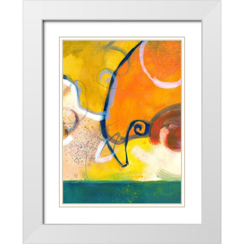 Fruit Salad II White Modern Wood Framed Art Print with Double Matting by Scott
