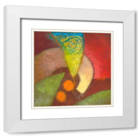 Night Bloom I White Modern Wood Framed Art Print with Double Matting by Scott