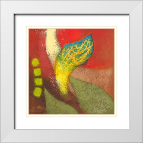 Night Bloom II White Modern Wood Framed Art Print with Double Matting by Scott
