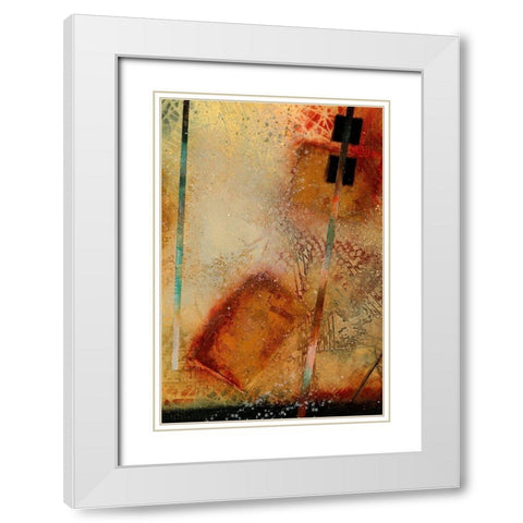 Aerial View Study I White Modern Wood Framed Art Print with Double Matting by Scott