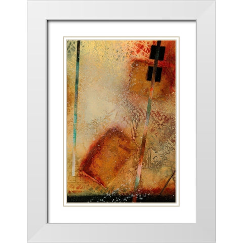 Aerial View Study I White Modern Wood Framed Art Print with Double Matting by Scott