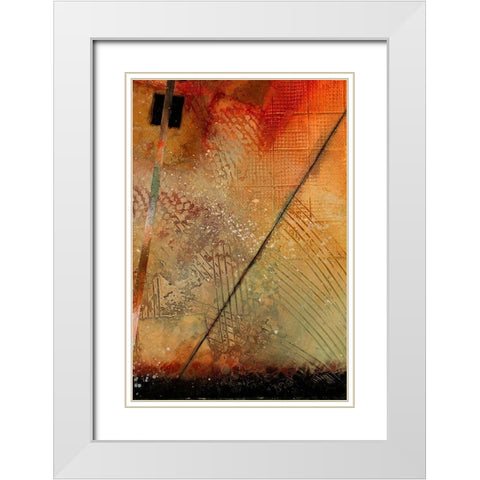 Aerial View Study II White Modern Wood Framed Art Print with Double Matting by Scott