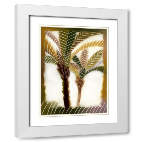Bahama Breeze II White Modern Wood Framed Art Print with Double Matting by Scott