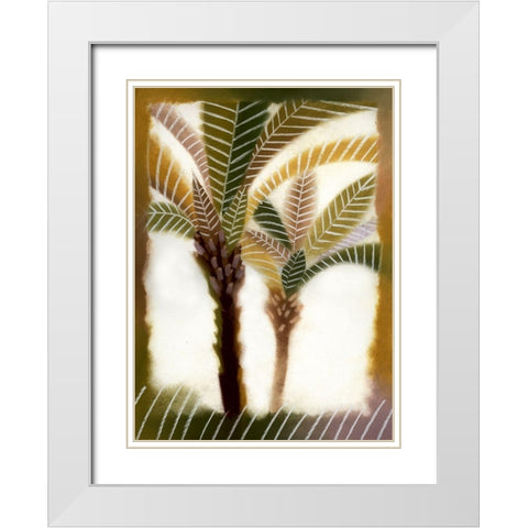 Bahama Breeze II White Modern Wood Framed Art Print with Double Matting by Scott