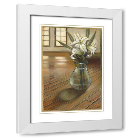 Good Night White Modern Wood Framed Art Print with Double Matting by Scott