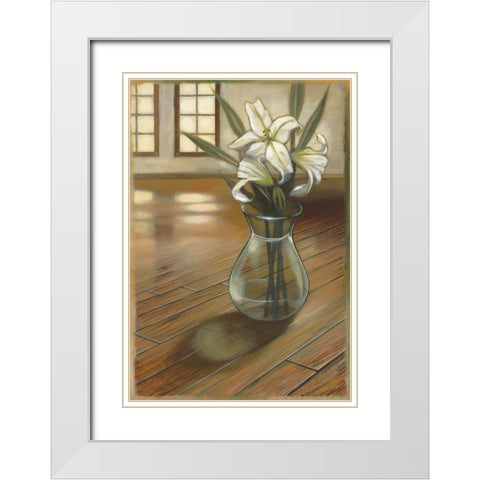 Good Night White Modern Wood Framed Art Print with Double Matting by Scott
