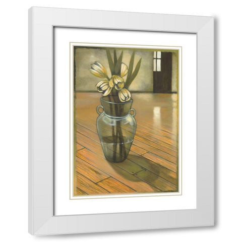 Good Morning White Modern Wood Framed Art Print with Double Matting by Scott