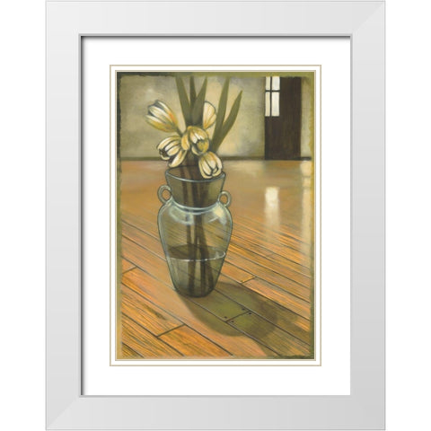 Good Morning White Modern Wood Framed Art Print with Double Matting by Scott