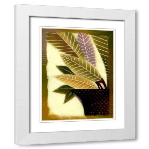 Polka Dot I White Modern Wood Framed Art Print with Double Matting by Scott