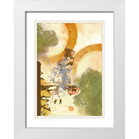 Ringmaster II White Modern Wood Framed Art Print with Double Matting by Scott