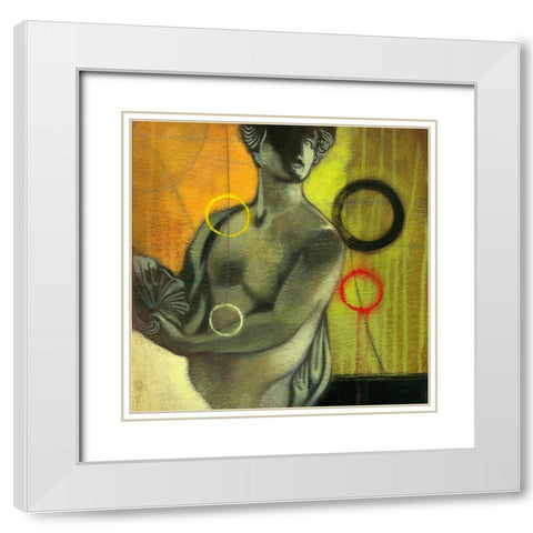Romans II White Modern Wood Framed Art Print with Double Matting by Scott