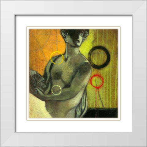 Romans II White Modern Wood Framed Art Print with Double Matting by Scott
