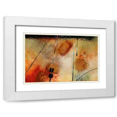 Aerial View White Modern Wood Framed Art Print with Double Matting by Scott