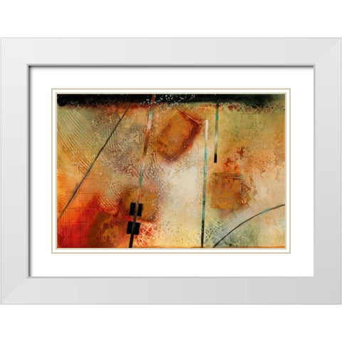 Aerial View White Modern Wood Framed Art Print with Double Matting by Scott