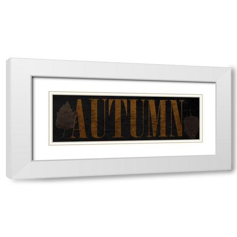 Autumn White Modern Wood Framed Art Print with Double Matting by Phillip, Jamie